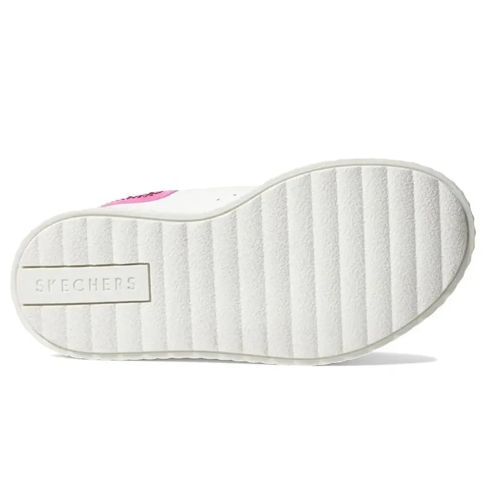 SKECHERS Hi Ridge 310289L-WHP Sneakers Girls US 6 White Comfort Shoes NCZ351